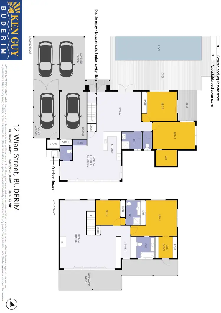 Floorplan of Homely house listing, 12 Wian Street, Buderim QLD 4556