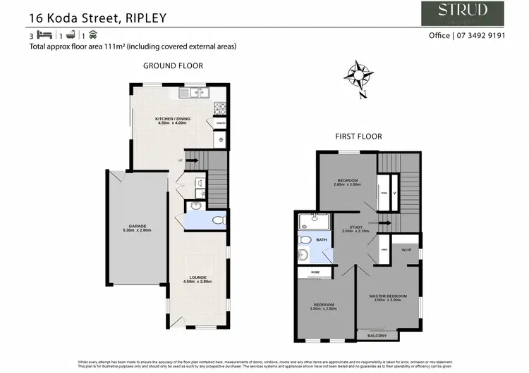 Floorplan of Homely townhouse listing, 16 Koda Street, Ripley QLD 4306