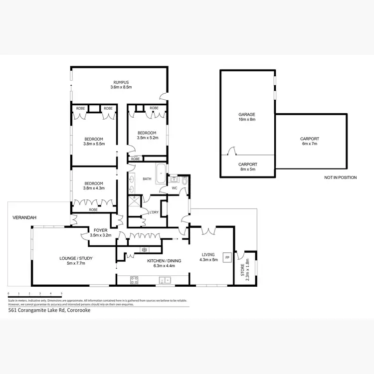 Floorplan of Homely house listing, 561 Corangamite Lake Road, Cororooke VIC 3254