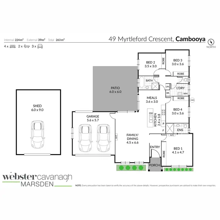 Floorplan of Homely house listing, 49 Myrtleford Crescent, Cambooya QLD 4358