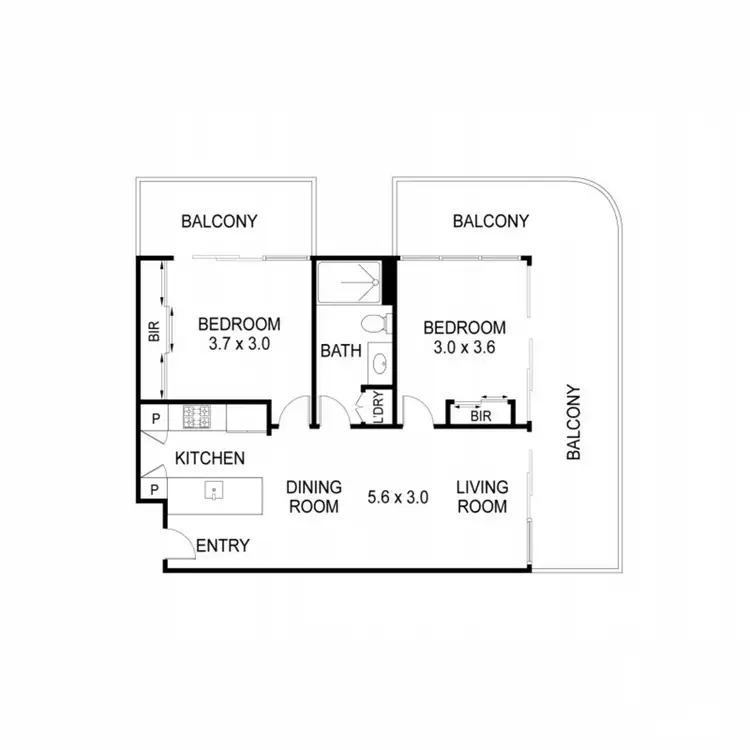 Floorplan of Homely apartment listing, 401/110 Keilor Road, Essendon North VIC 3041