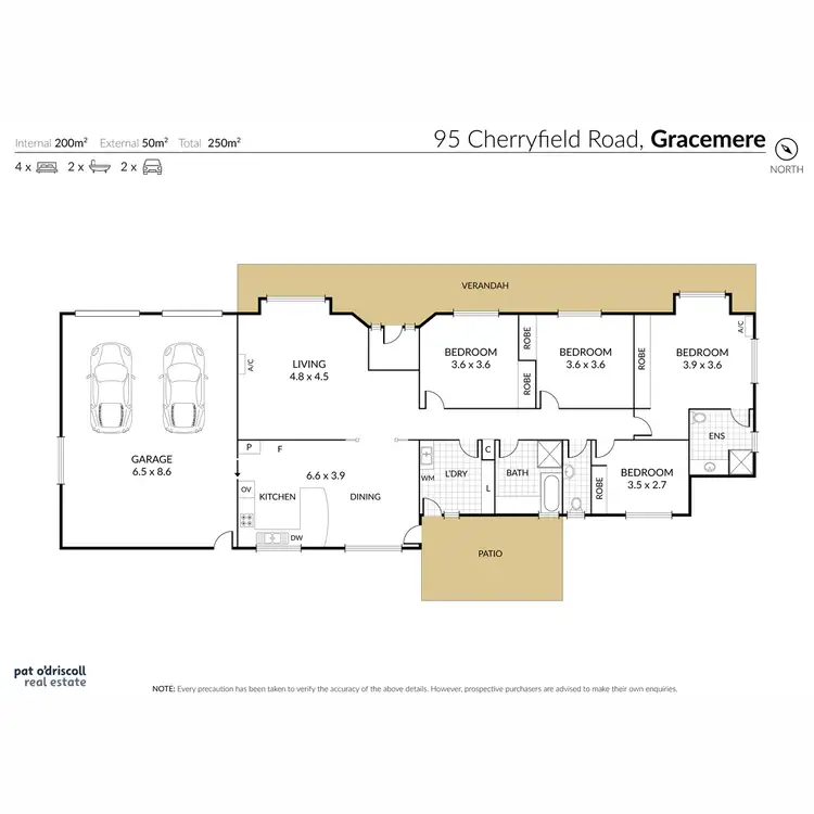 Floorplan of Homely rural property listing, 95 Cherryfield Road, Gracemere QLD 4702