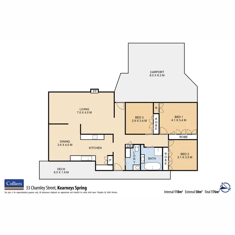 Floorplan of Homely house listing, 33 Charnley Street, Kearneys Spring QLD 4350