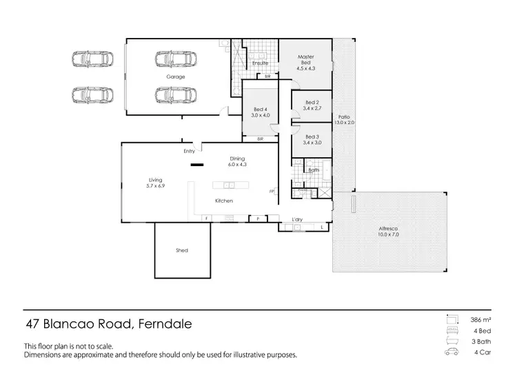 Floorplan of Homely house listing, 47 Blancoa Road, Ferndale WA 6148
