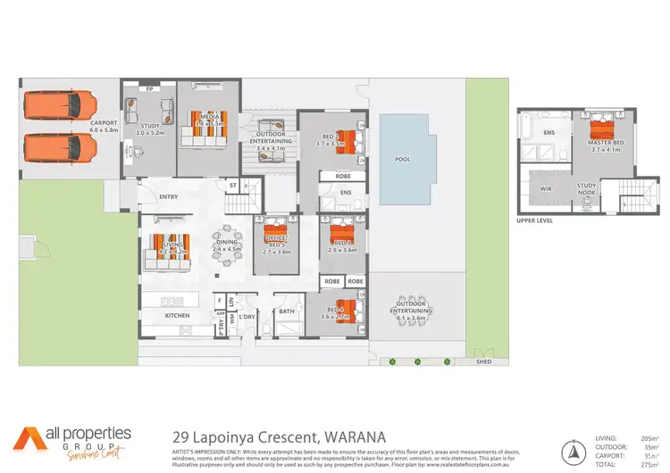 Floorplan of Homely house listing, 29 Lapoinya Crescent, Warana QLD 4575