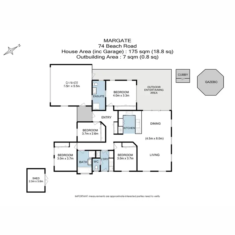 Floorplan of Homely house listing, 74 Beach Road, Margate TAS 7054