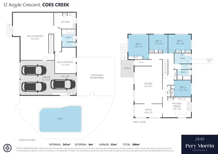 Floorplan of Homely house listing, 12 Argyle Crescent, Coes Creek QLD 4560
