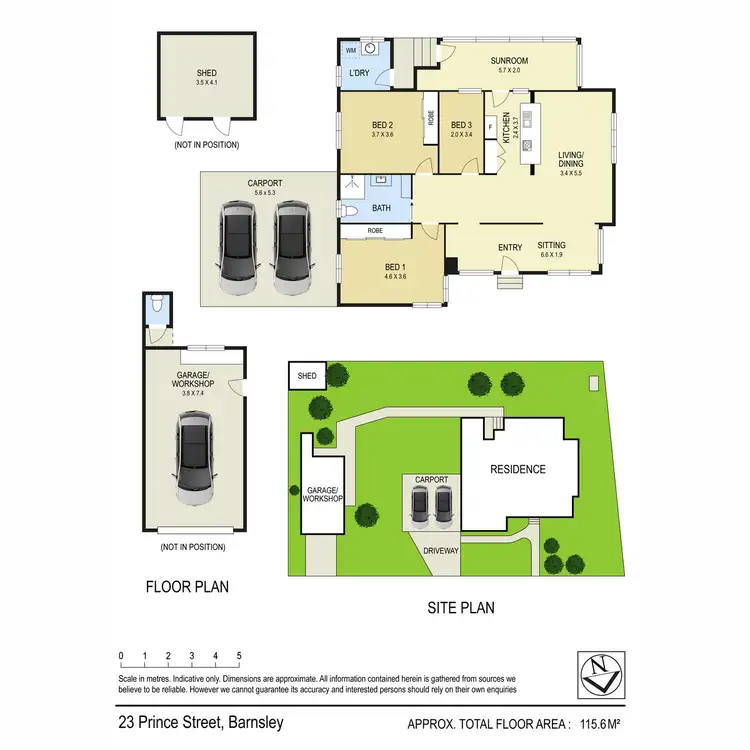 Floorplan of Homely house listing, 23 Prince Street, Barnsley NSW 2278