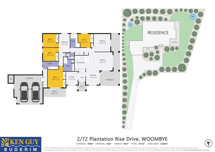 Floorplan of Homely house listing, 2/72 Plantation Rise Drive, Woombye QLD 4559