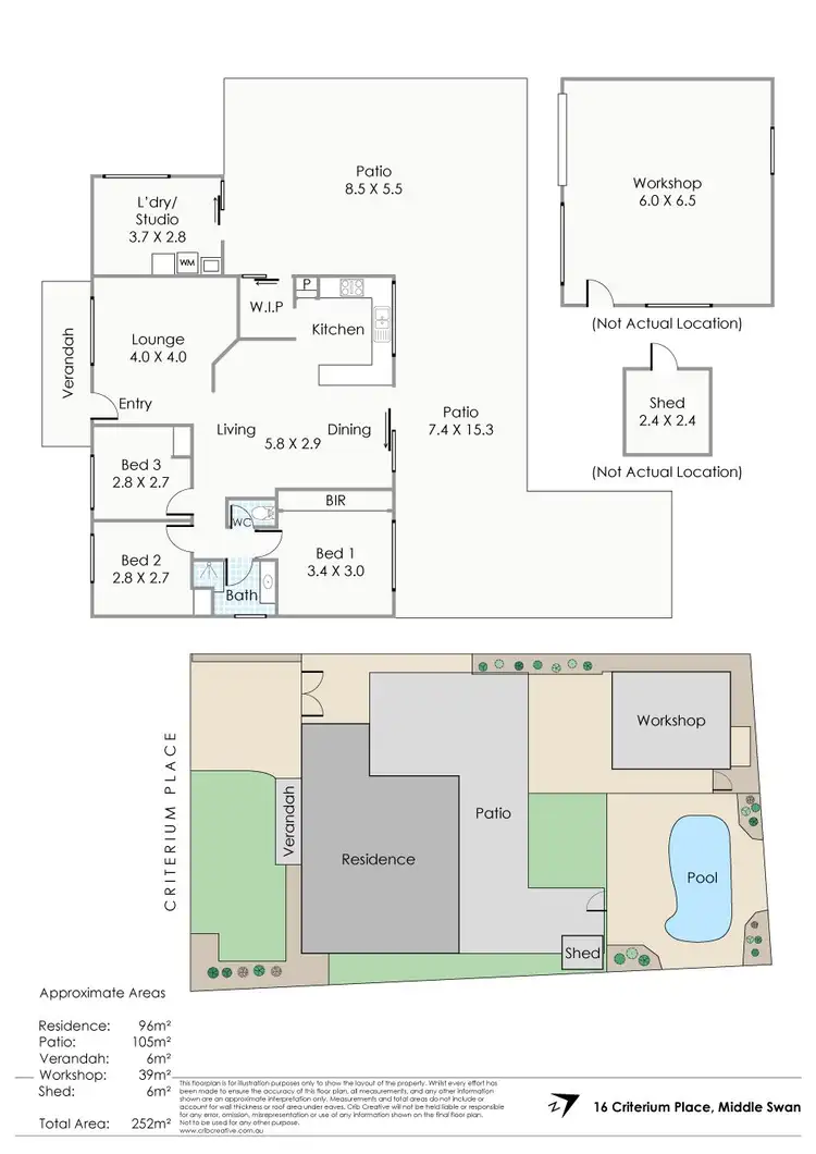 Floorplan of Homely house listing, 16 Criterium Place, Middle Swan WA 6056