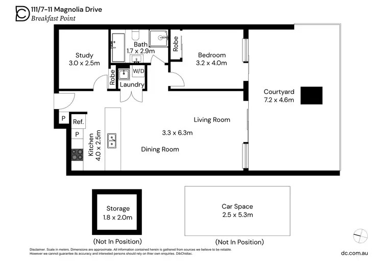 Floorplan of Homely apartment listing, 111/7-11 Magnolia Drive, Breakfast Point NSW 2137