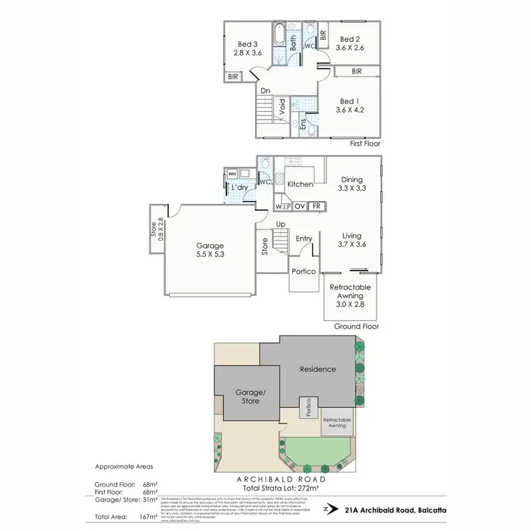 Floorplan of Homely house listing, 21A Archibald Road, Balcatta WA 6021
