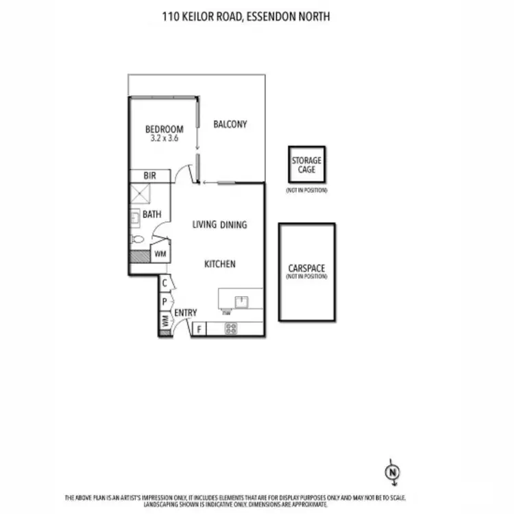 Floorplan of Homely apartment listing, 407/110 Keilor Road, Essendon North VIC 3041