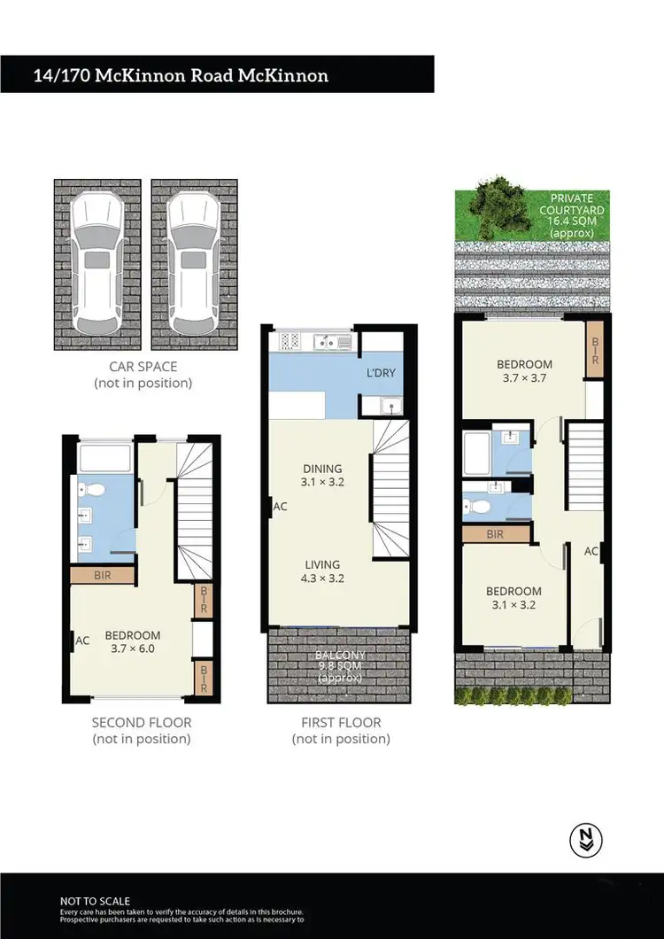 Floorplan of Homely townhouse listing, 14/170 Mckinnon Road, Mckinnon VIC 3204
