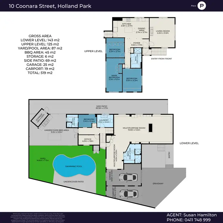 Floorplan of Homely house listing, 10 Coonara Street, Holland Park QLD 4121