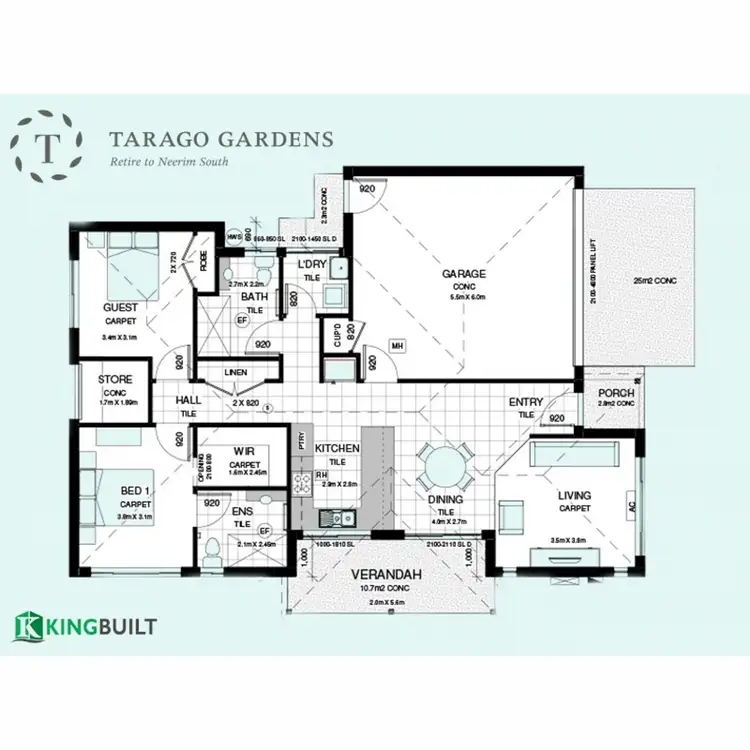 Floorplan of Homely house listing, Lot 23/Von Mueller Drive, Tarago Gardens, Neerim South VIC 3831