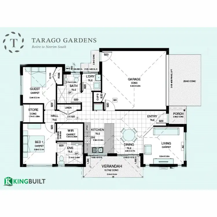 Floorplan of Homely house listing, Lot 34/Moyes Court, Tarago Gardens, Neerim South VIC 3831
