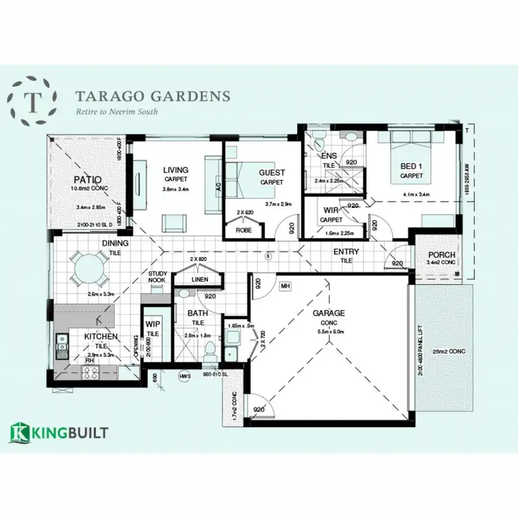 Floorplan of Homely house listing, Lot 33/Moyes Court, Tarago Gardens, Neerim South VIC 3831