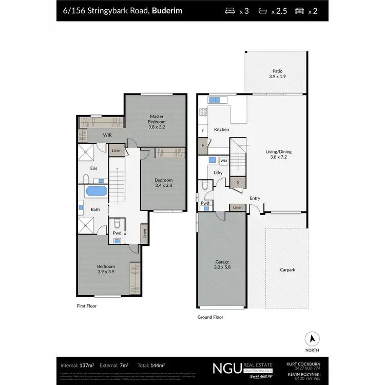 Floorplan of Homely townhouse listing, 6/156 Stringybark Road, Buderim QLD 4556