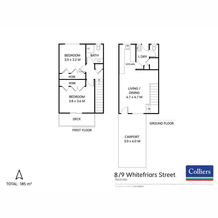 Floorplan of Homely unit listing, 8/9 Whitefriars Street, Rockville QLD 4350