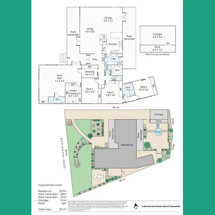 Floorplan of Homely house listing, 3 McClemans Road, Mount Claremont WA 6010