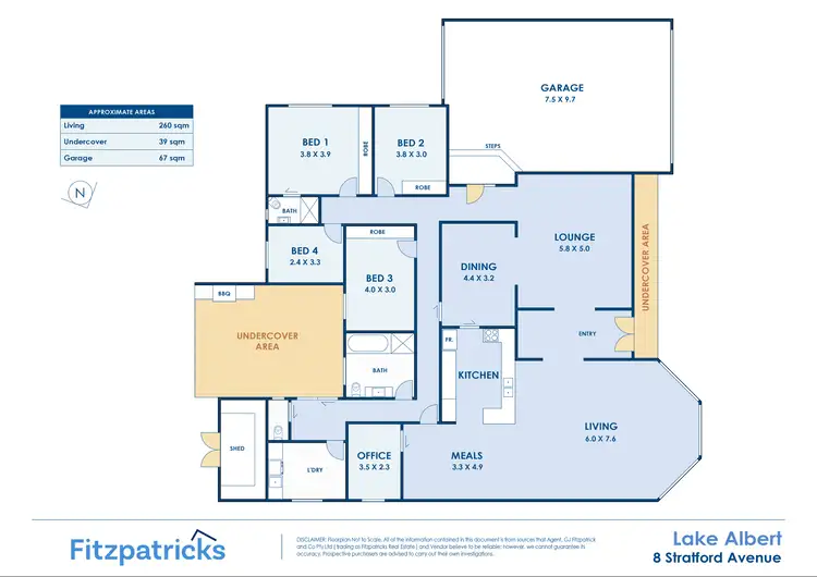 Floorplan of Homely house listing, 8 Stratford Avenue, Lake Albert NSW 2650
