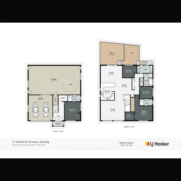 Floorplan of Homely house listing, 17 Chantrill Avenue, Nerang QLD 4211