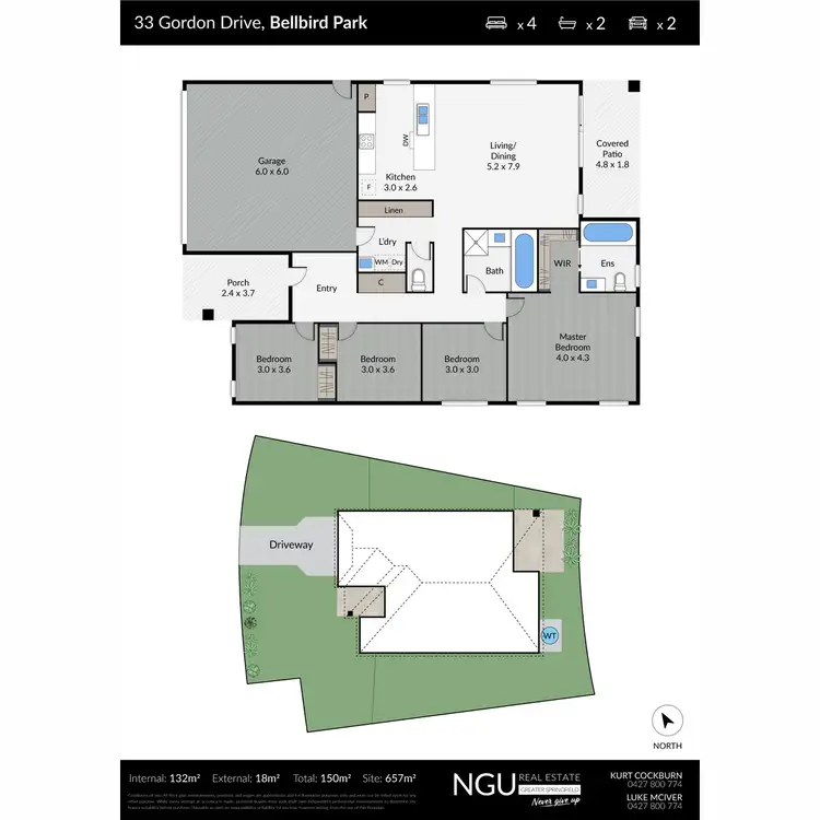 Floorplan of Homely house listing, 33 Gordon Drive, Bellbird Park QLD 4300