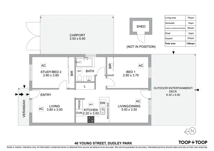 Floorplan of Homely house listing, 46 Young Street, Dudley Park SA 5008