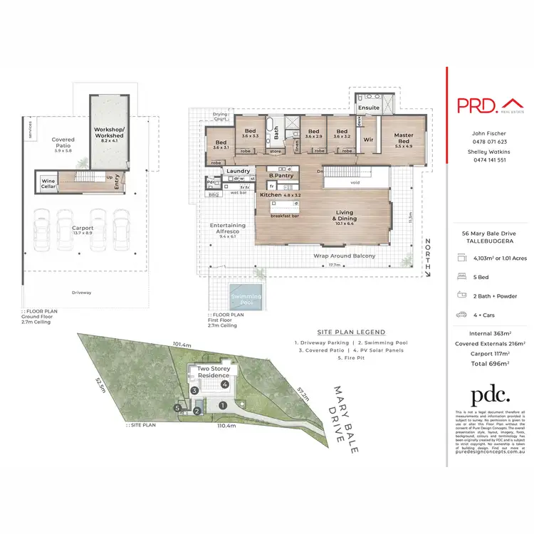 Floorplan of Homely house listing, 56 Mary Bale Drive, Tallebudgera QLD 4228