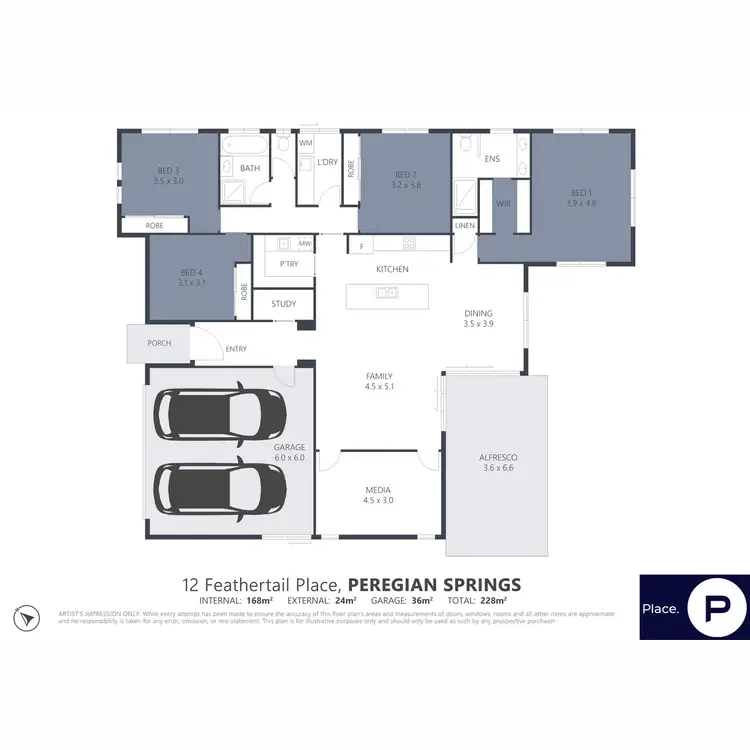 Floorplan of Homely house listing, 12 Feathertail Place, Peregian Springs QLD 4573