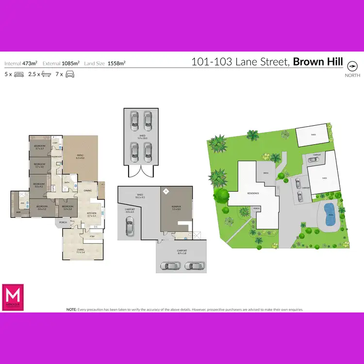 Floorplan of Homely house listing, 101-103 Lane Street, Brown Hill VIC 3350