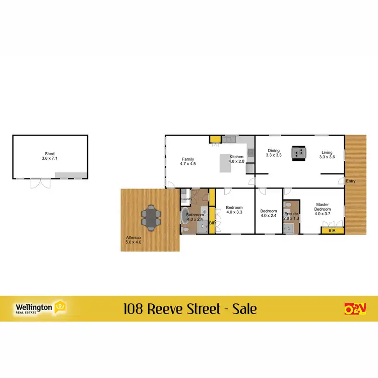Floorplan of Homely house listing, 108 Reeve Street, Sale VIC 3850