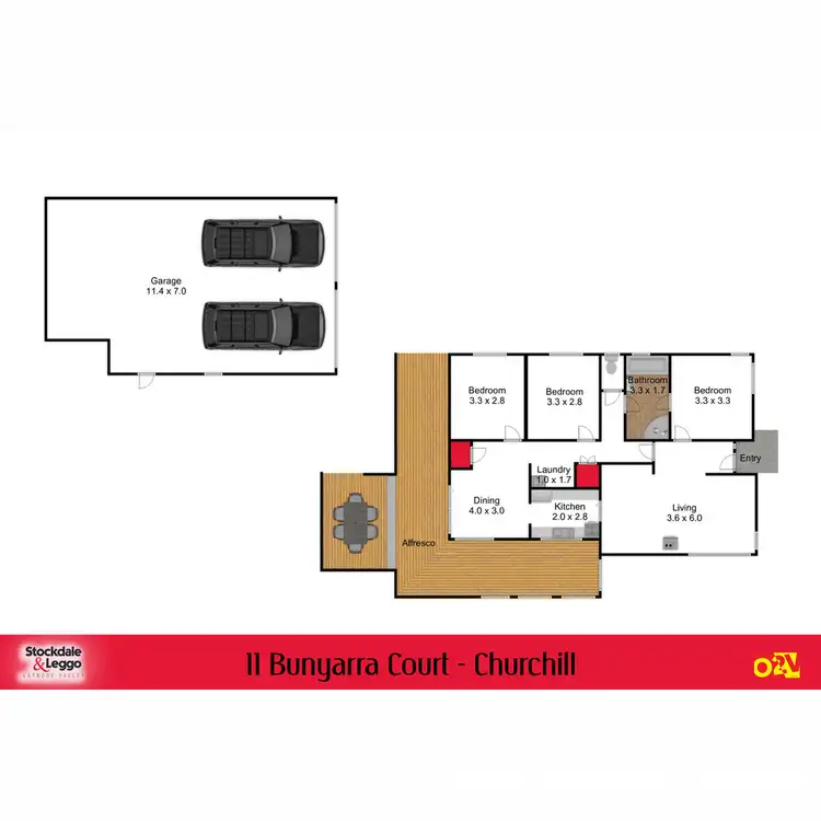 Floorplan of Homely house listing, 11 Bunyarra Court, Churchill VIC 3842