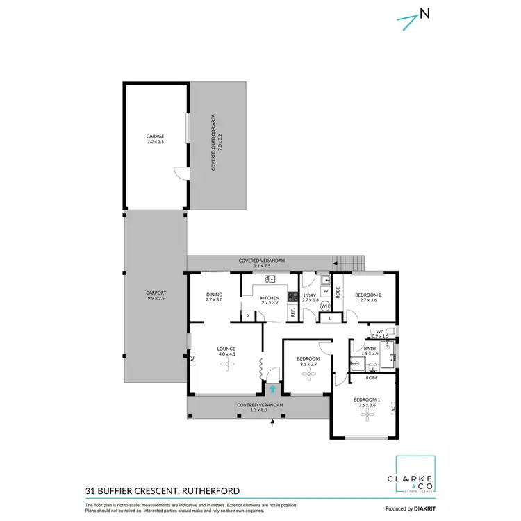 Floorplan of Homely house listing, 31 Buffier Crescent, Rutherford NSW 2320