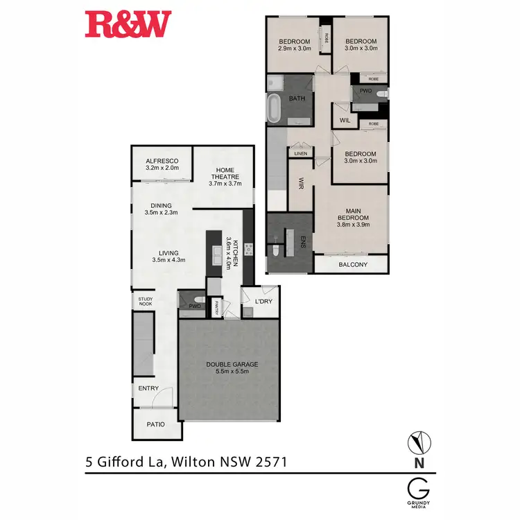 Floorplan of Homely house listing, 5 Gifford Lane, Wilton NSW 2571