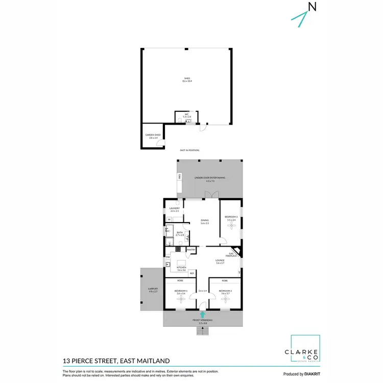 Floorplan of Homely house listing, 13 Pierce Street, East Maitland NSW 2323