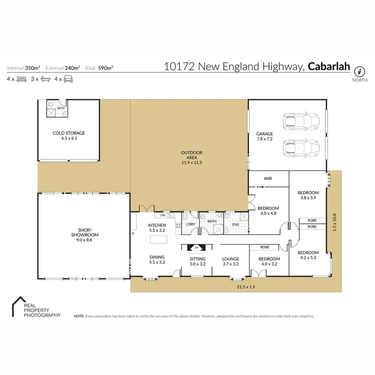 Floorplan of Homely rural property listing, 10172 New England Highway, Cabarlah QLD 4352