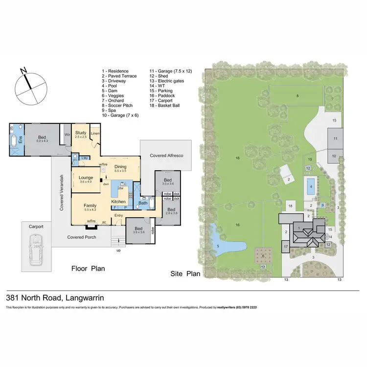 Floorplan of Homely house listing, 381 North Road, Langwarrin VIC 3910