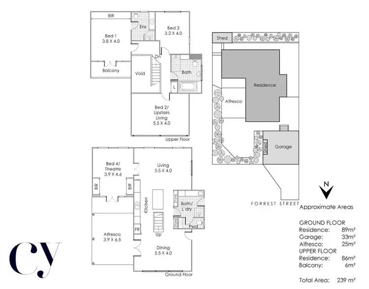 Floorplan of Homely house listing, 47B Forrest Street, Fremantle WA 6160
