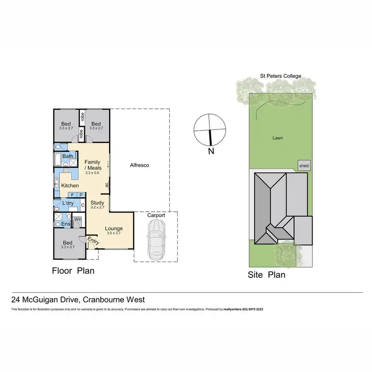 Floorplan of Homely house listing, 24 McGuigan Drive, Cranbourne West VIC 3977