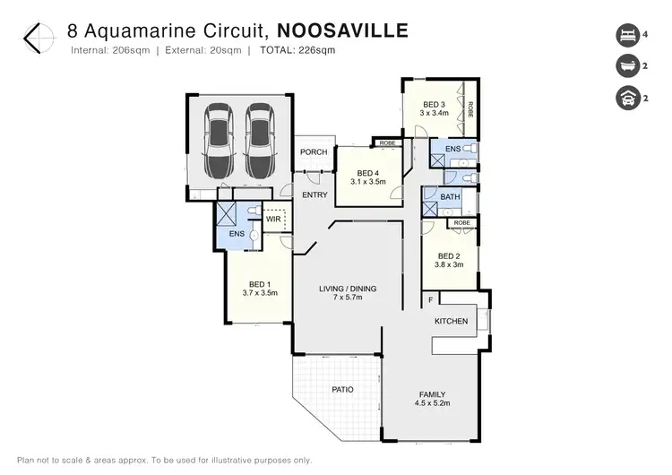 Floorplan of Homely house listing, 8 Aquamarine Circuit, Noosaville QLD 4566