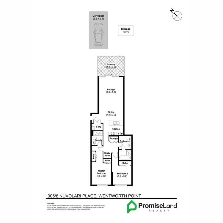 Floorplan of Homely apartment listing, C305/8 Nuvolari Place, Wentworth Point NSW 2127