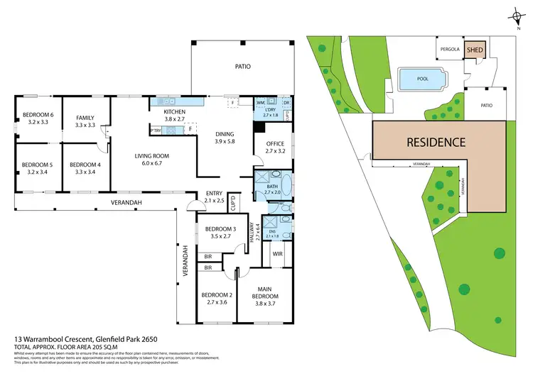 Floorplan of Homely house listing, 13 Warrambool Crescent, Glenfield Park NSW 2650