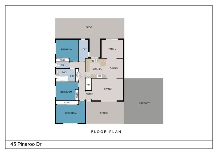 Floorplan of Homely house listing, 45 Pinaroo Drive, Glenfield Park NSW 2650