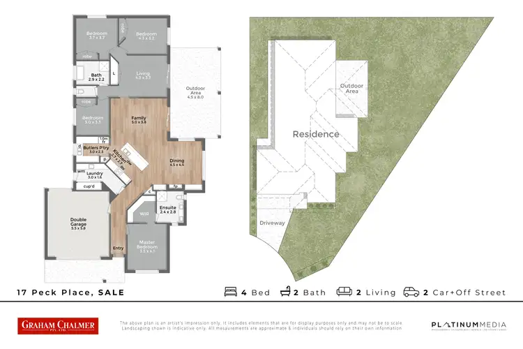 Floorplan of Homely house listing, 17 Peck Place, Sale VIC 3850