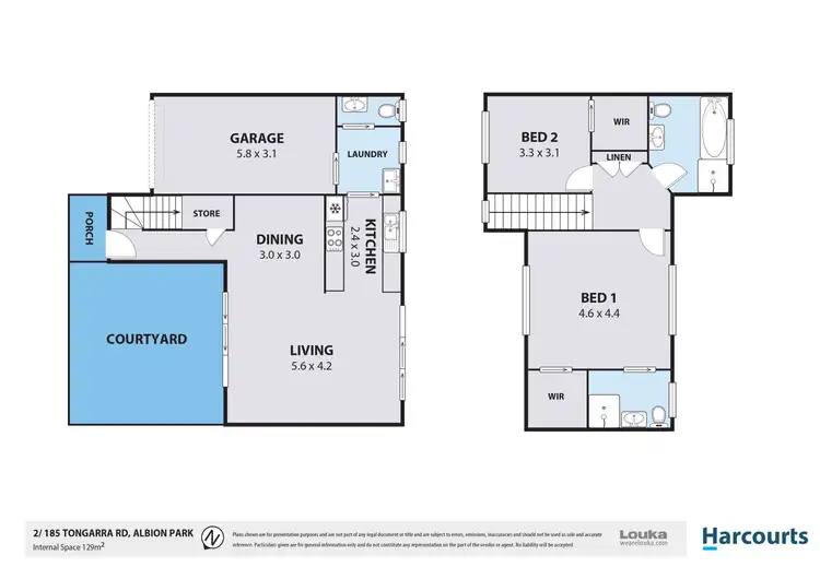 Floorplan of Homely townhouse listing, 2/185 Tongarra Road, Albion Park NSW 2527