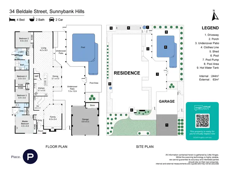 Floorplan of Homely house listing, 34 Beldale Street, Sunnybank Hills QLD 4109