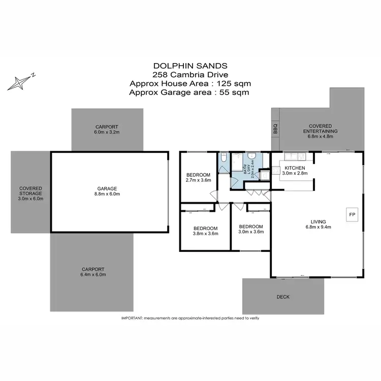 Floorplan of Homely house listing, 258 Cambria Drive, Dolphin Sands TAS 7190