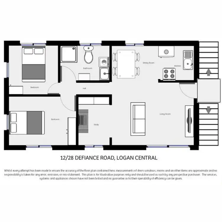 Floorplan of Homely unit listing, 12/28 Defiance Road, Logan Central QLD 4114